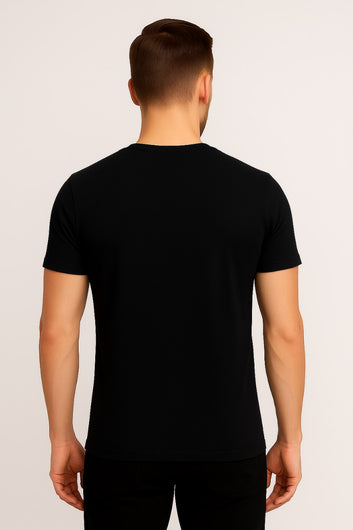 Men’s Black Classic Crew Neck T-Shirt – Premium Cotton