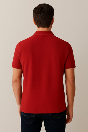 🍷 Luxury PK Polo – Solid Burgundy