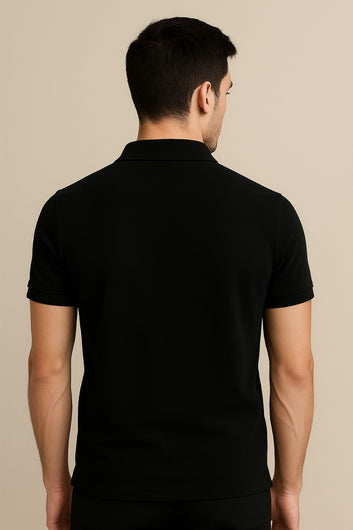✨ Luxury Contrast PK Polo T-Shirt –  black  ✨