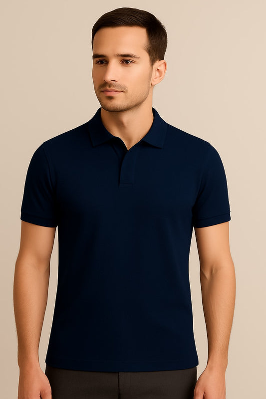 ✨ Luxury PK Polo T-Shirt – Navi Blue   ✨